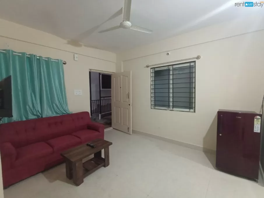 Family friendly 1bhk Fully furnished flat in marathahalli in Marathahalli