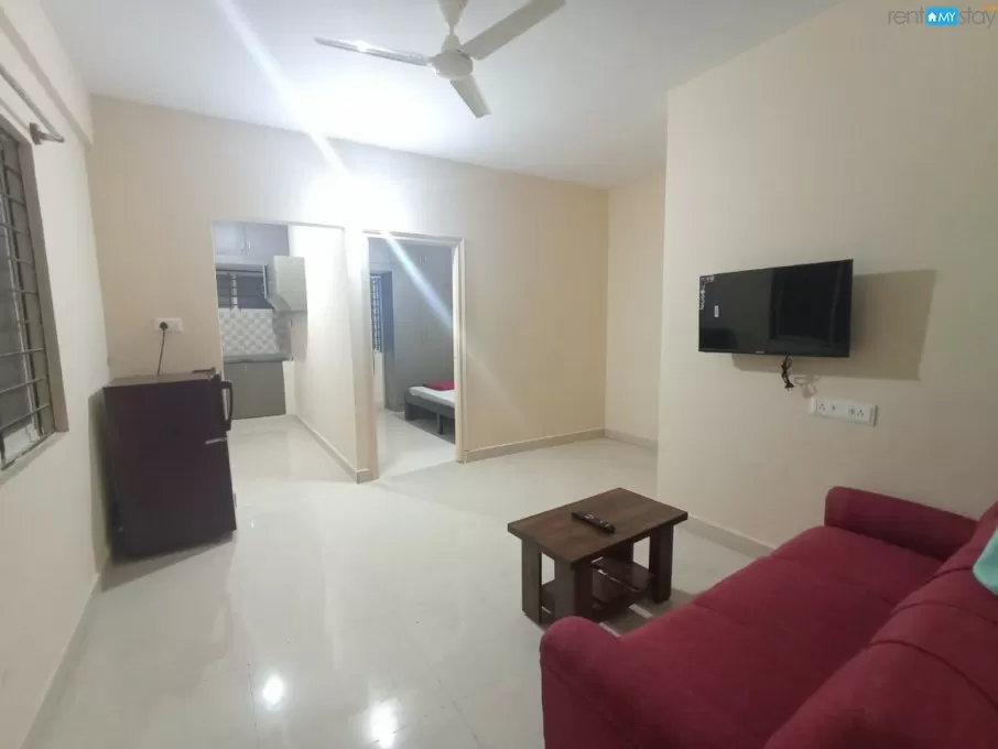 Fully furnished 1bhk flat in marathahalli in Marathahalli