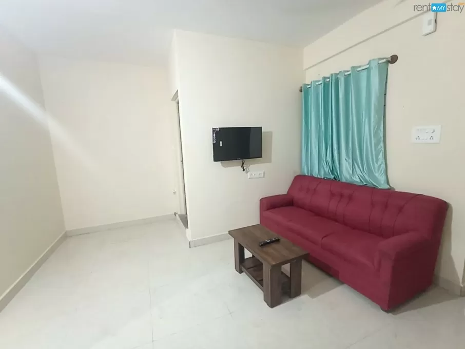 Furnished 1bhk couple friendly flat for ren in marathahalli