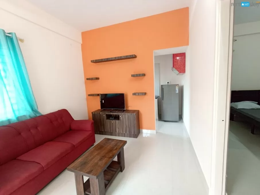 Family friendly 1bhk fully furnished flat in marathahalli