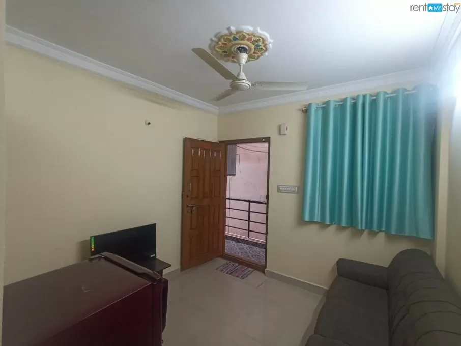 Family friendly 1BHK fully furnished flat for rent in BTM Layout